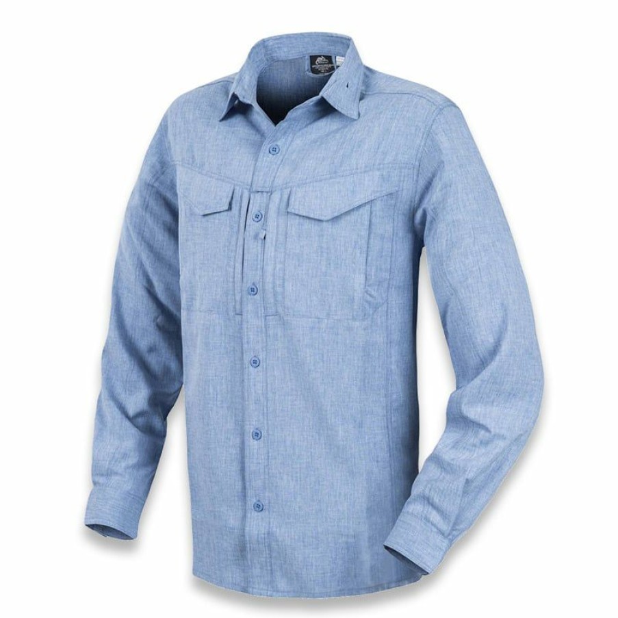 Apparel Helikon-Tex | Helikon-Tex Defender Mk2 Gentleman Shirt, Melange Blue Ko-Dgm-Po-6520Z Best Quality