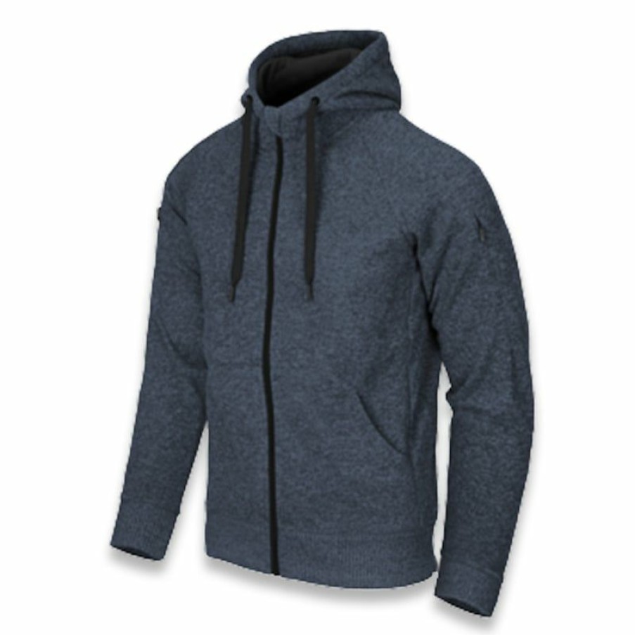 Apparel Helikon-Tex | Helikon-Tex Covert Tactical Hoodie, Melange Blue Bl-Chf-Sf-M2 New Threads