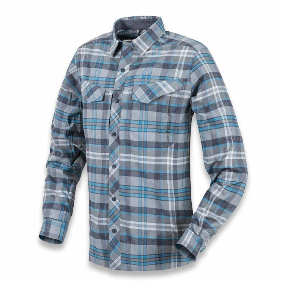 Apparel Helikon-Tex | Helikon-Tex Defender Mk2 Pilgrim Shirt, Blue Plaid Ko-Dpg-Sr-P6501 Promotions