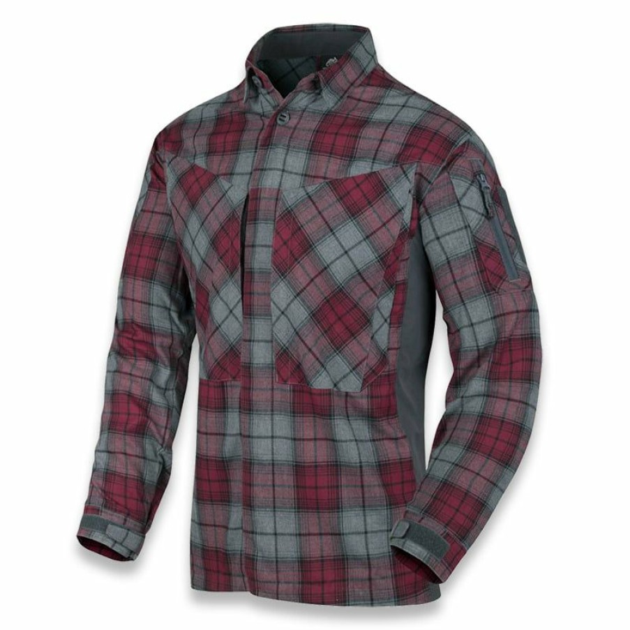 Apparel Helikon-Tex | Helikon-Tex Mbdu Flannel Shirt, Ruby Plaid Ko-Mbd-Po-P1 Discount