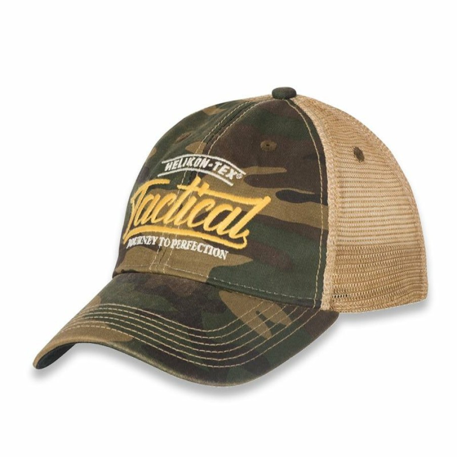 Apparel Helikon-Tex | Helikon-Tex Tiger Stipe Trucker Cap, Us Woodland/Khaki Cz-Ttc-Dw-0313A Hot Selling