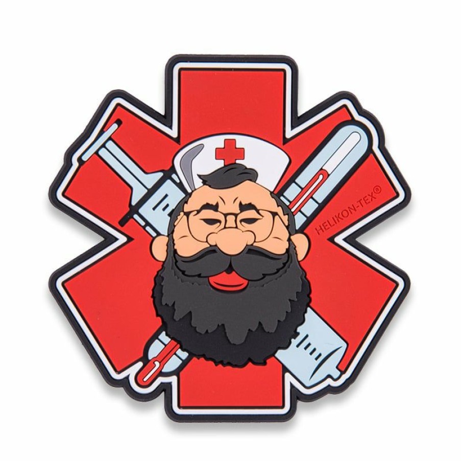 Apparel Helikon-Tex | Helikon-Tex Beardman Medic Morale Patch Od-Bmm-Rb-25 Promotions