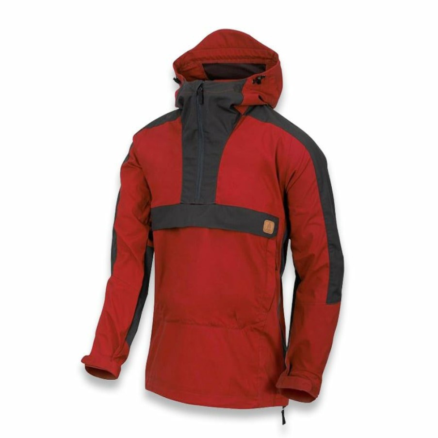 Apparel Helikon-Tex | Helikon-Tex Woodsman Anorak Jacket, Crimson Sky/Ash Grey Ku-Wdn-Dc-8385A Best Quality