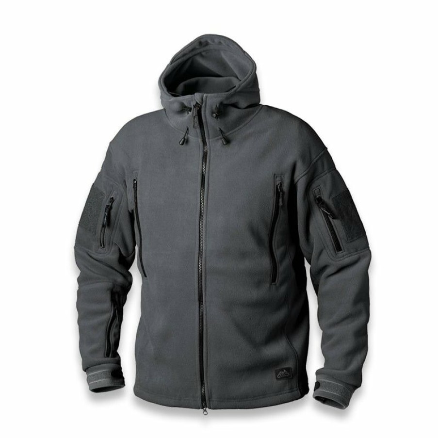 Apparel Helikon-Tex | Helikon-Tex Patriot Double Fleece Jacket, Shadow Grey Bl-Pat-Hf-35 High Quality