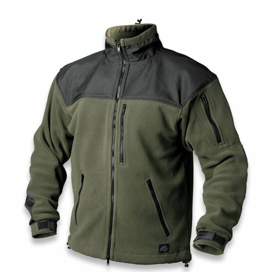 Apparel Helikon-Tex | Helikon-Tex Classic Army Fleece Jacket, Olive/Black Bl-Caf-Fl-16 Sale