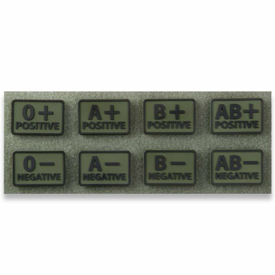 Apparel Helikon-Tex | Helikon-Tex Blood (Set 2Pcs.) Morale Patch, Olive Od-Blp-Rb-02 Fire Sale