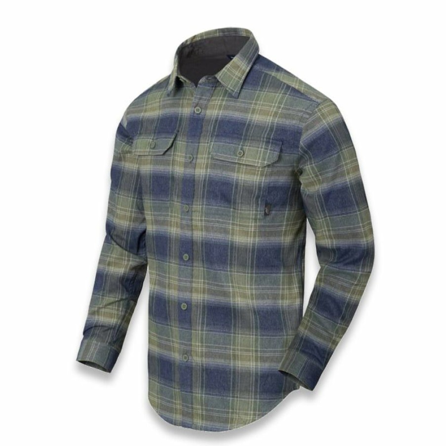 Apparel Helikon-Tex | Helikon-Tex Greyman Shirt, Blast Blue Plaid Ko-Gmn-Pn-Pe Lower Prices