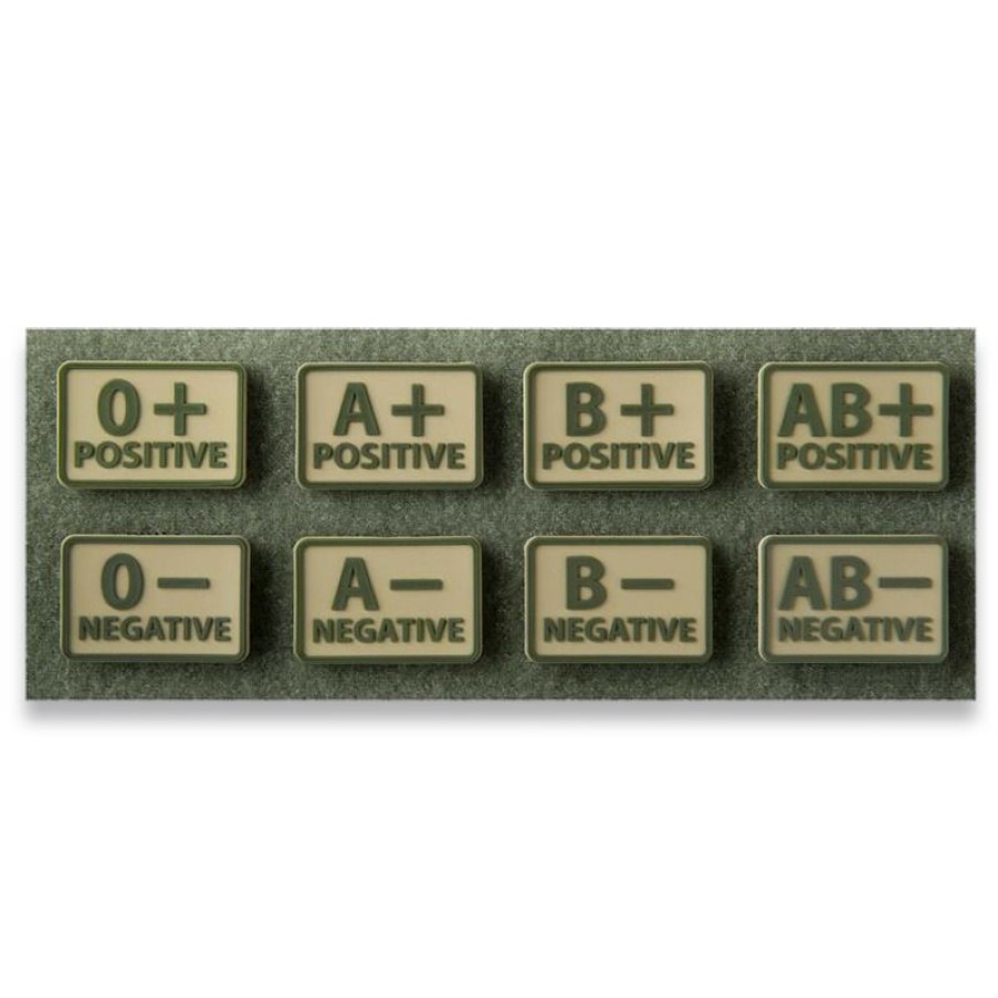 Apparel Helikon-Tex | Helikon-Tex Blood (Set 2Pcs.) Morale Patch, Khaki Od-Blp-Rb-13 Promotions