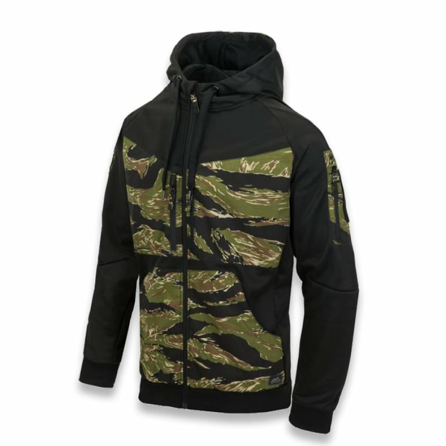 Apparel Helikon-Tex | Helikon-Tex Rogue Hoodie, Black/Tiger Stripe Bl-Rhf-Po-0162A Cheap