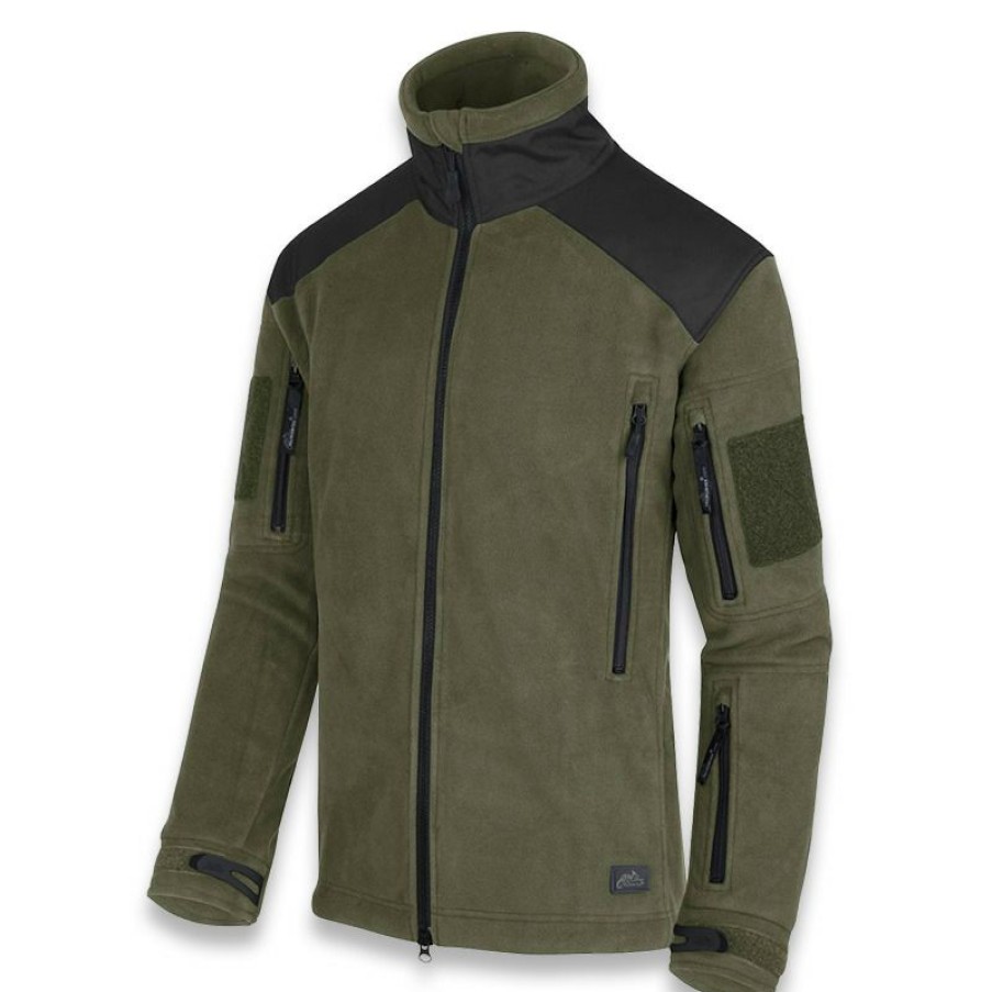 Apparel Helikon-Tex | Helikon-Tex Liberty Double Fleece Jacket, Olive/Black Bl-Lib-Hf-16 Promotions