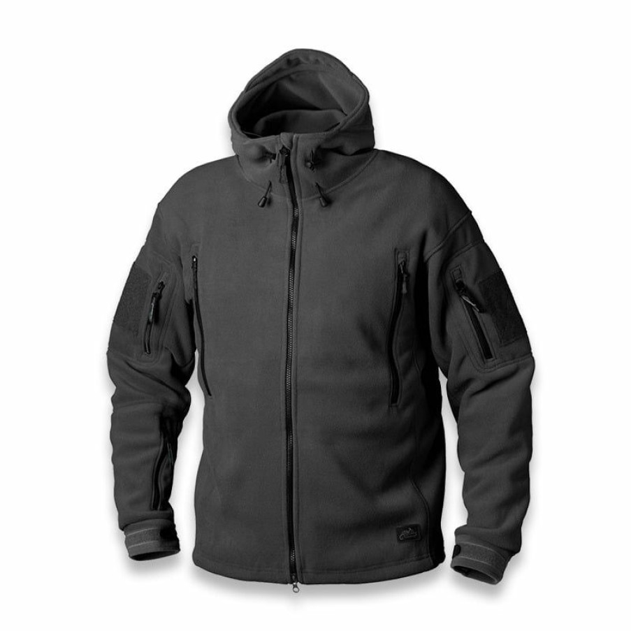 Apparel Helikon-Tex | Helikon-Tex Patriot Double Fleece Jacket, Black Bl-Pat-Hf-01 Cheap